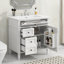 Meuble-lavabo de 30 po avec lavabo supérieur, meuble-lavabo moderne avec 2 tiroirs et tiroir escamotable, meuble-lavabo simple-116234383-116234386