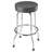Swivel Upholstered Counter Stool with Metal Frame