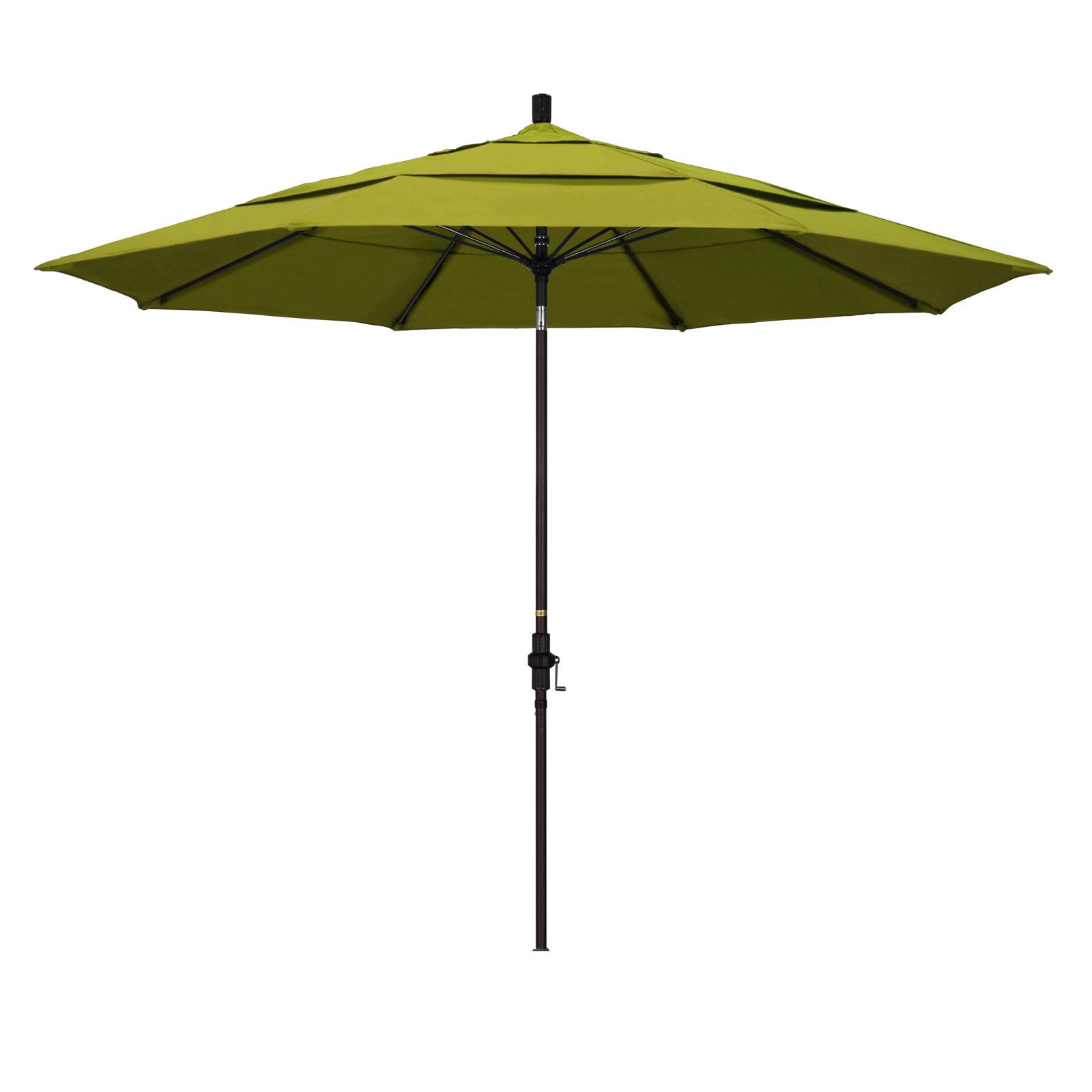 Brent 132'' Sunbrella® Outdoor Umbrella, Ginkgo Performance Canvas