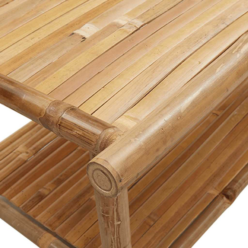 Bay Isle Home™ Coffee Table Bamboo, 17.7"H x 35.4"L x 19.7"W
