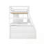 Lit mezzanine simple avec 7 tiroirs, 2 tablettes et bureau-1345510739
