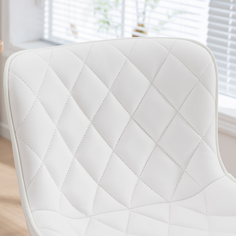 Tabouret de bar Denan, Blanc, 2