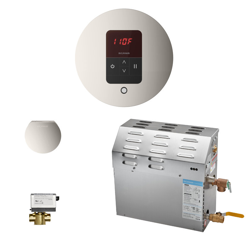 Ensemble de générateur de vapeur 7,5 kW, Nickel poli