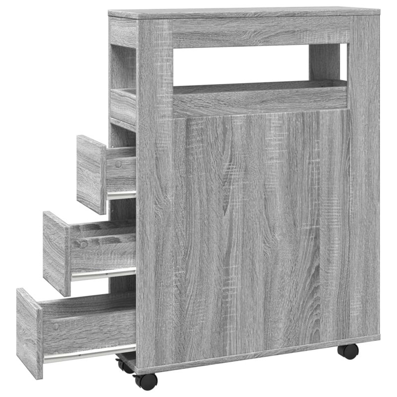 65cm Sideboard, Grey/Sonoma