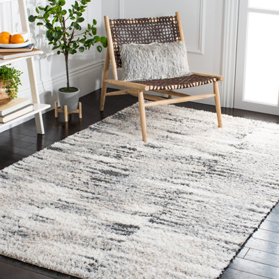 Mena Abstract Gray/Ivory Area Rug