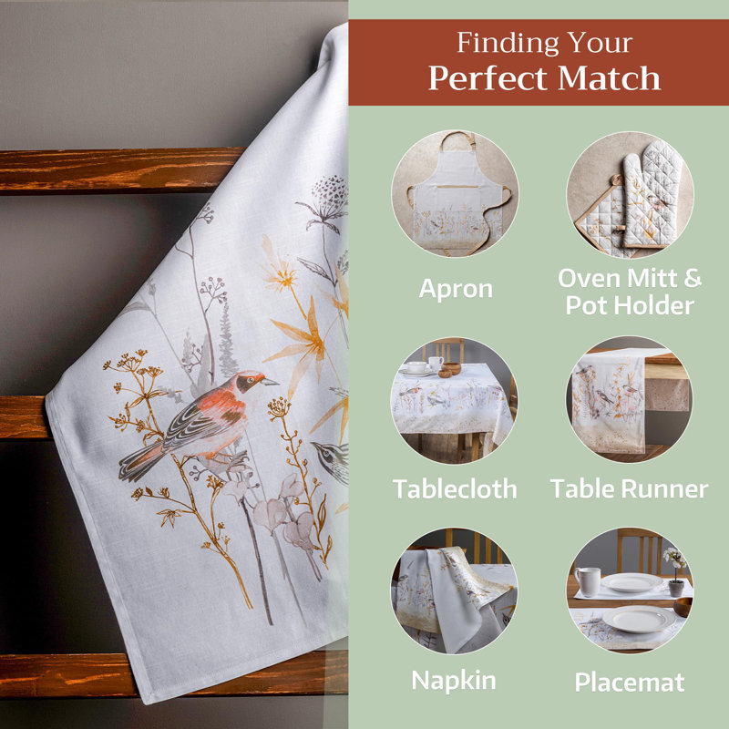 Ensemble de 3 torchons de cuisine 100% coton 27,50 "x 20" Maison d 'Hermine