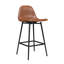 Henrine Upholstered Counter Stool with Metal Frame-1118811360