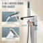 Single Handle Floor Mounted Clawfoot Tub Faucet with Handled Shower-70842003