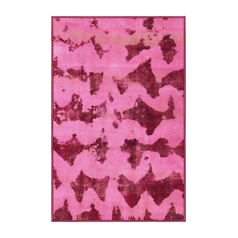 Tapis décoratif multicolore à motif abstrait, Rectangle de 2 pi x 3 pi
