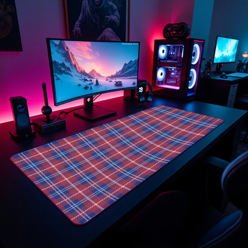 Polyester Desk Pad, 14.4x12.1