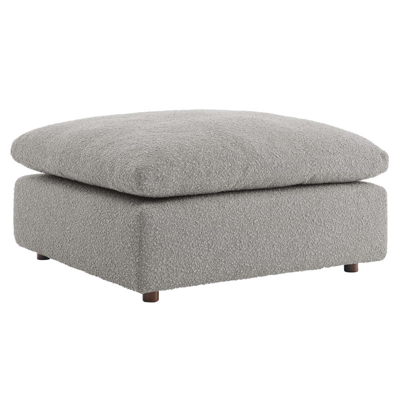 Repose-pieds Modway Commix, 100 % polyester gris clair