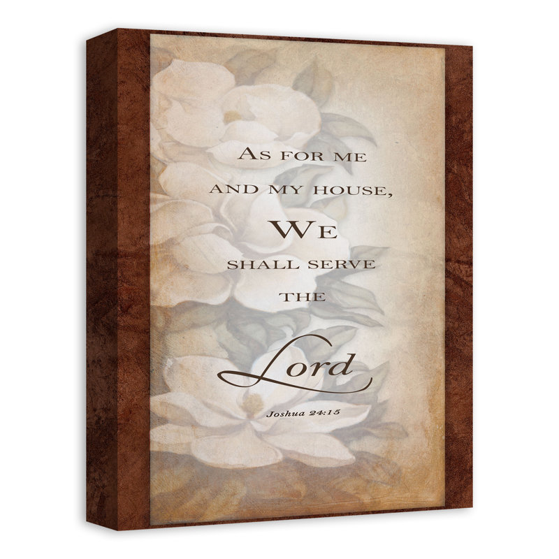 Serve the Lord sur toile, H 16 po x l 12 po x P 1,25 po, Sans cadre