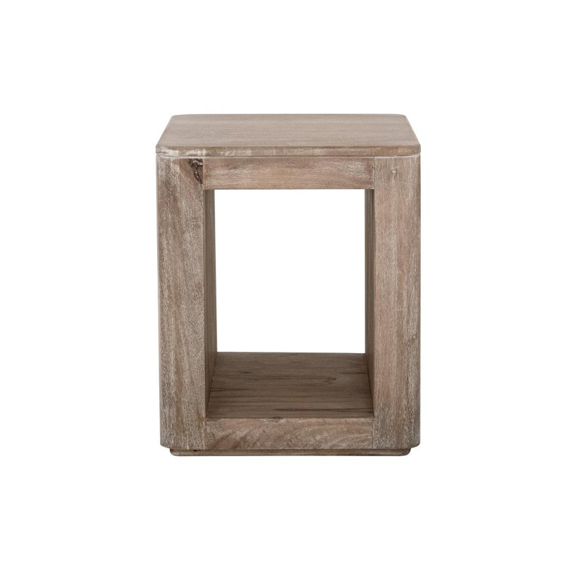 Table de chevet 1 tablette Balam, Ivoire ivoire