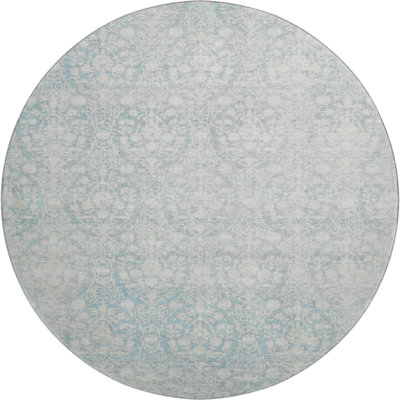 Premium Machine Washable Glanton AMF1231 Damask Rug
