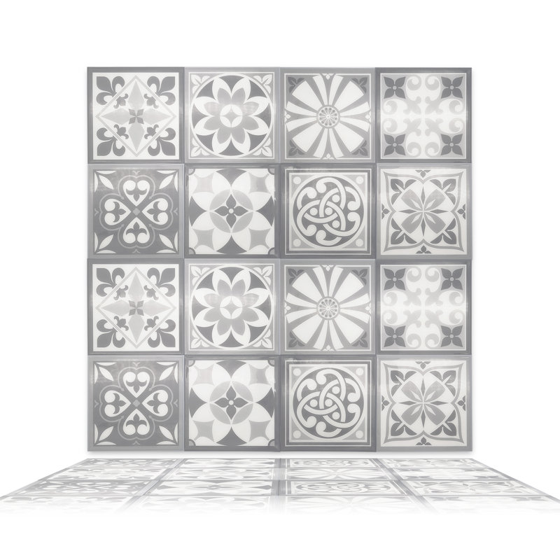 6.1'' W x 6.1'' L Gel Peel and Stick Field Tile