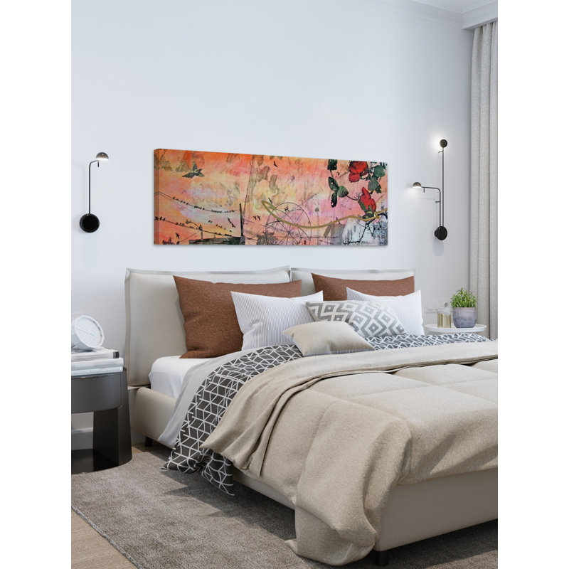 Rose Light by Tracy Silva Barbosa - Wrapped Canvas Panoramic Painting, 51 cm H x 152 cm W