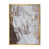 Toile avec cadre flottant or