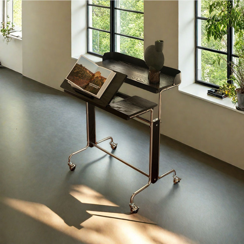 Bureau réglable de style italien, Noir