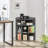 Cayhlin 29.2" H x 19.7" W Wooden Corner Bookcase Corner Storage Cabinet with USB Ports and Outlets-87664712