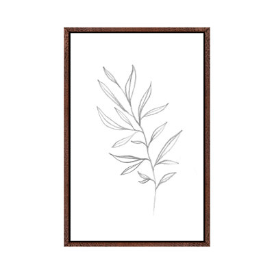 Line Art Plant - Print on Canvas