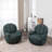 Petal Tufted Swivel Bucket Chair(Set Of 2)-2091933642