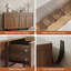 Buffet avec 4 armoires, armoire de rangement 4 tiroirs Delano-1941279436