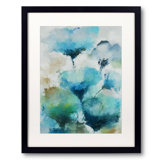 Blue Flowers Print by Angel Estevez