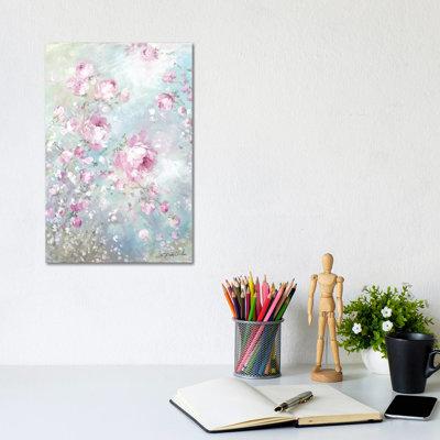 Pink Whisper 1 Piece Wrapped Canvas Painting