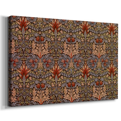 Motif floral symétrique (Duplicata de WLM58. JPG) -William Morris-Toile tendue avec châssis-c. 1876