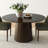 51.5"/59.5" Solid  Walnut Wood Round Desktop Pedestal Dining Table-2022855751