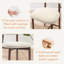 Upholstered Counter Stool with Solid Wood Frame-784659107