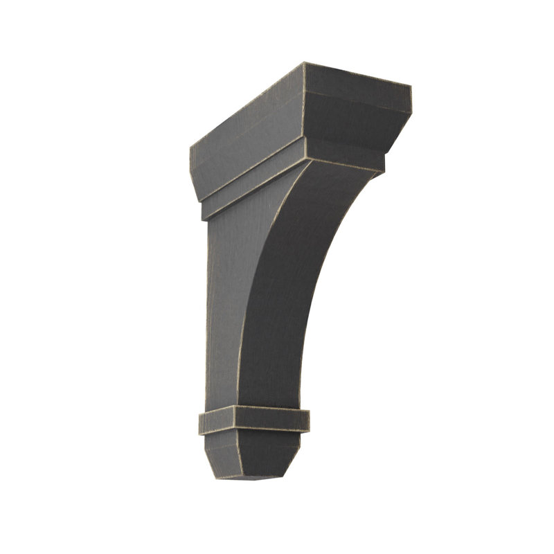 Support décoration rétro en bois Stockport, H 7 po x l 2,25 po x P 5 po, Noir