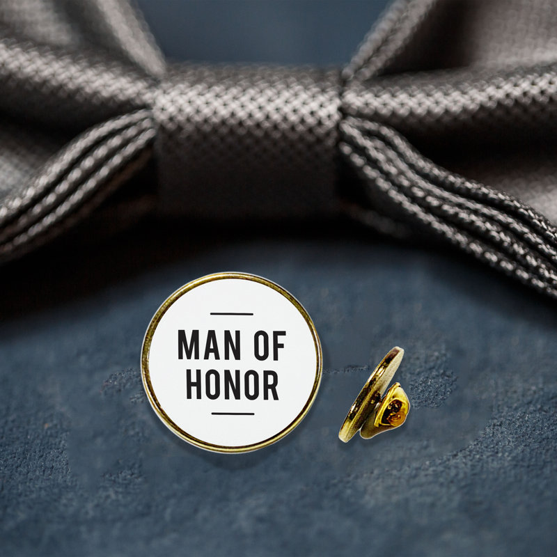 Épinglette Maid Of Honor, Homme d'honneur