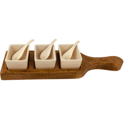 Union Rustic Zachary Ceramic Condiment Server