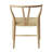 Rodolfo Wishbone Solid Wood Dining Chair-467123976