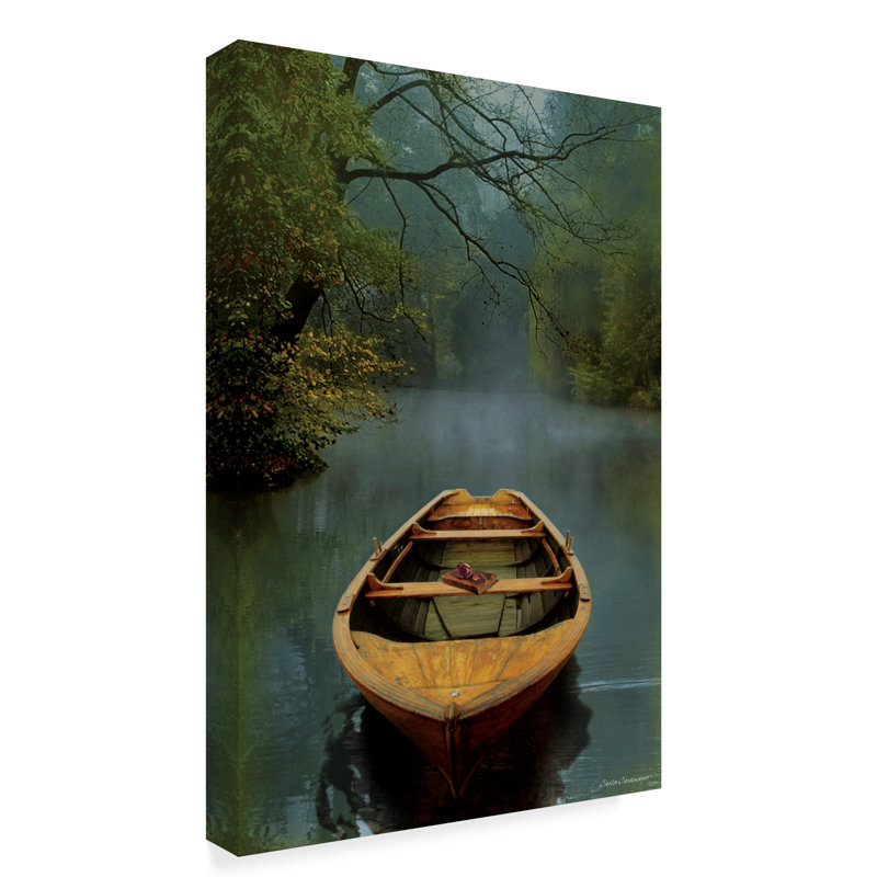 Wrapped Canvas Wall Art - Carlos Casamayor 'The Old Lake' Wall Art for Living Room, Bedroom, or Office Décor - 16x24