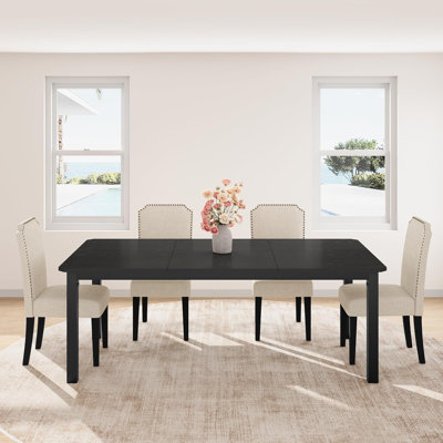 70.8″ Industrial Dining Table for 6-8 People, Large Dinner Kitchen Tables with Sturdy Metal Frame, Multi-Use