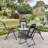 4 Pieces Patio Garden Adjustable Reclining Folding Chairs With Headrests