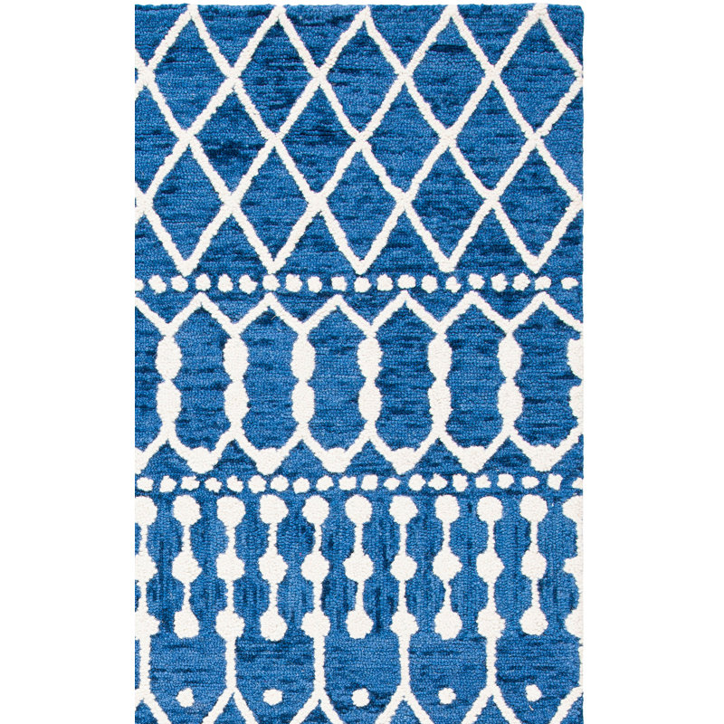 Diggs Hand Tufted Wool Geometric Rug, Rectangle 2' x 3'