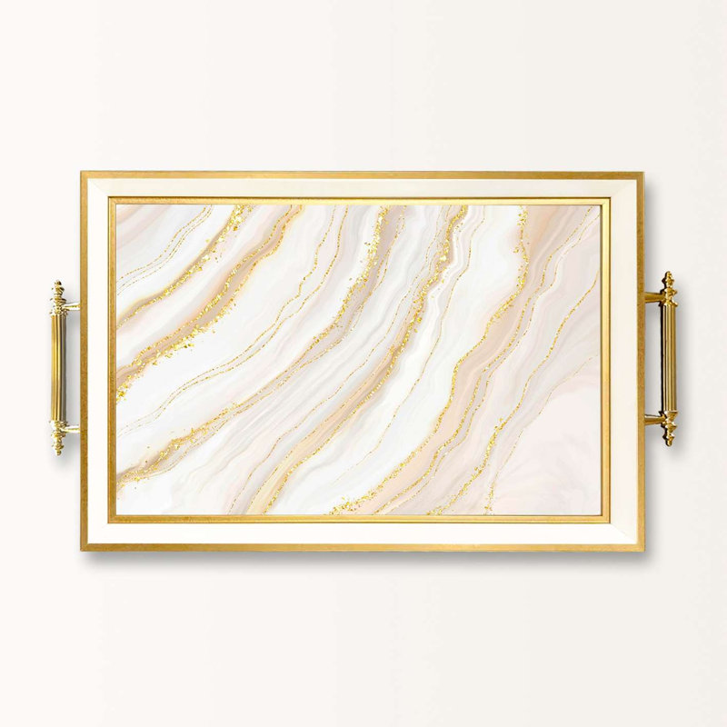Elegant Glass Serving Tray, 19.7 x 11.4 x 1.4 inches | 100% High-Quality Glass | Perfect for Entertaining & Serving | Stylish and Functional Design for Home & Parties | Durable and Easy to Clean