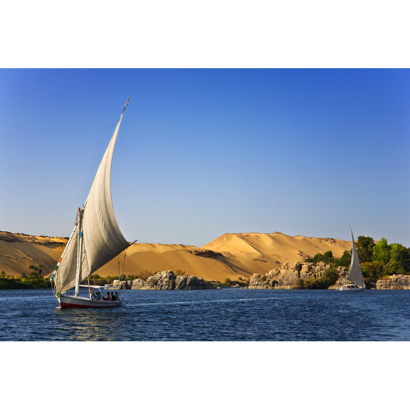 Felucca Nile Cruise by WitR - Wrapped Canvas Print, 30cm H x 46cm W x 3.8cm D
