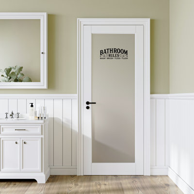 Porte standard pour salle de bain