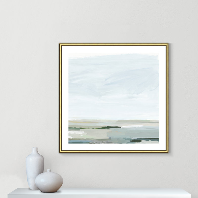 Pure Stillness - Impression de cadre photo sur papier, Papier encadré doré, H 33,25 po x l 33,25 po x P 0,88 po