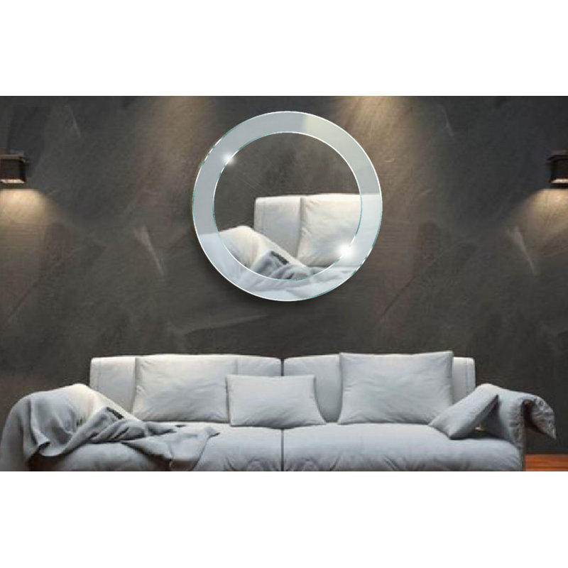 Winters Flat Wall Mirror, Grey