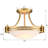 Bouton 2-Light Glass Semi Flush Mount-1325354868