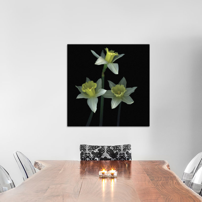 Trio des las trompetas, reproduction de photo sur toile tendue, H 12 po x l 12 po x P 0,75 po, Toile tendue, Pas de tapis