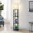 Brantwood 63'' Dimmable LED Column Floor Lamp with Shelves & Remote Control