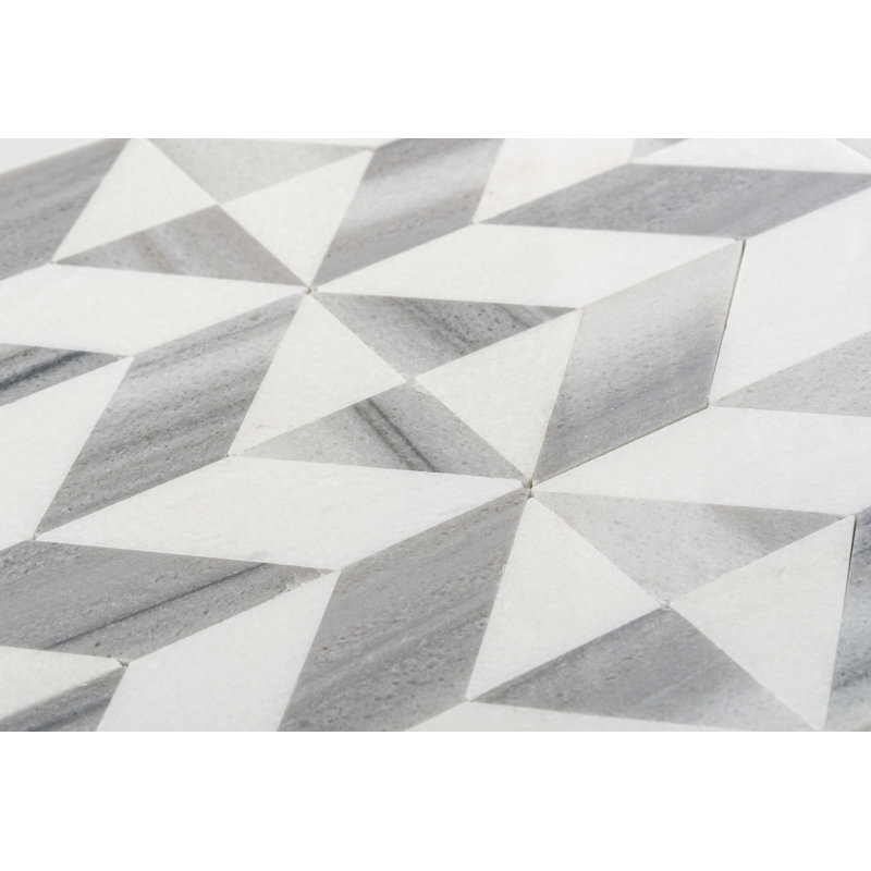 Livmor 2" x 3" Natural Stone Chevron Pattern Mosaic Floor & Wall Tile, Dora