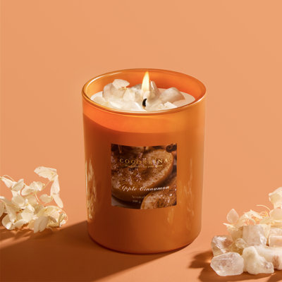 Bougie parfumée pomme cristal cannelle, 6,98 oz