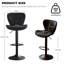 Tabouret de bar et de comptoir pivotant à hauteur réglable-2042996057